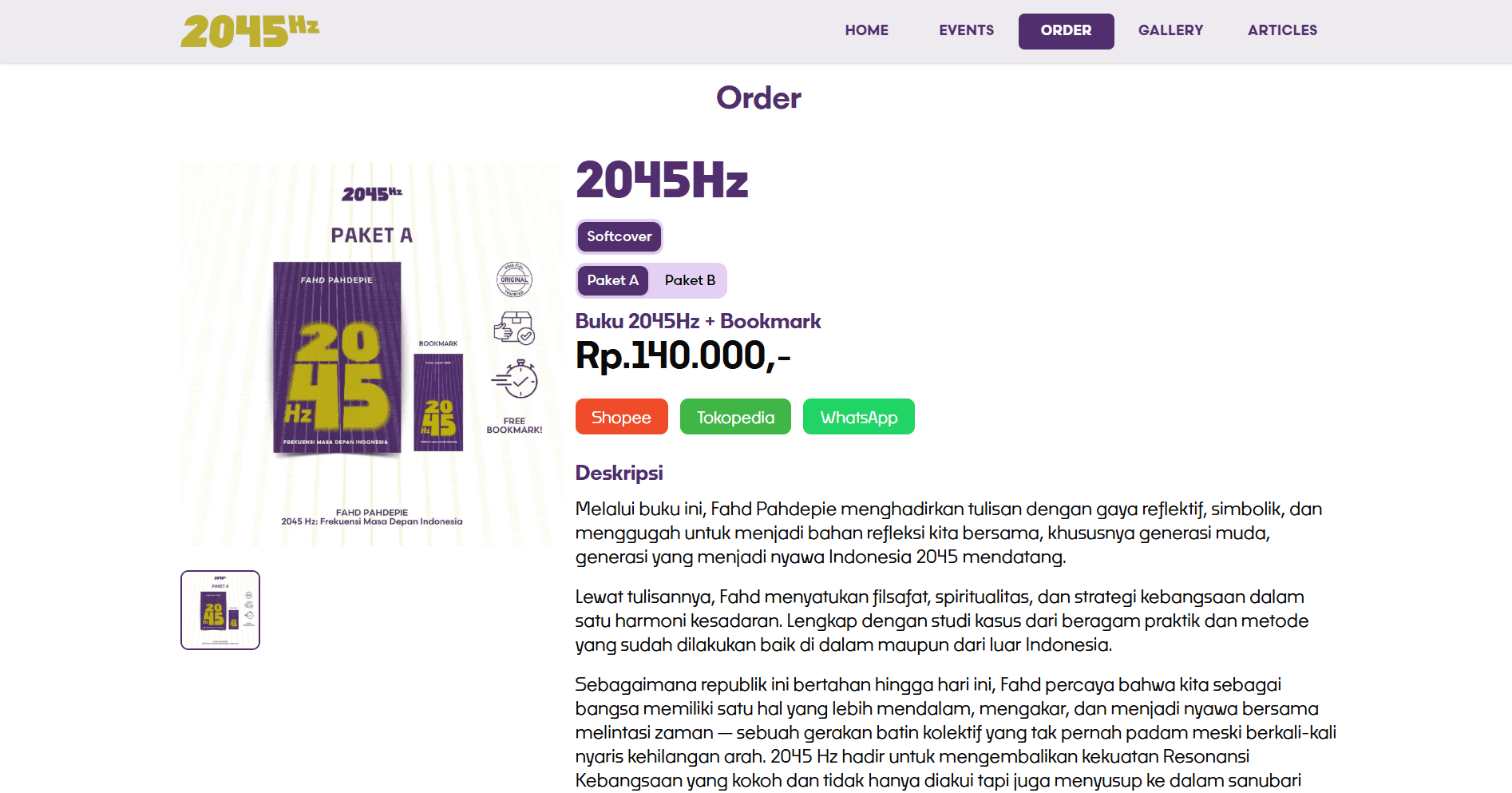 Website Buku, Event dan Komunitas